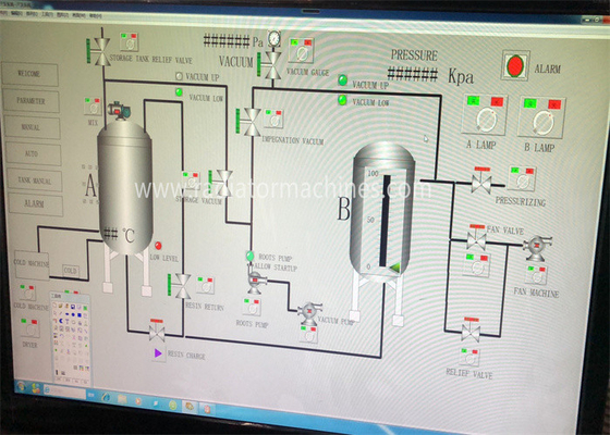 주문 VPI2800 완전 자동 진공 압력 침착 장비 모터 및 트랜스포머용 단열 D2800*H3400mm 온라인 제조