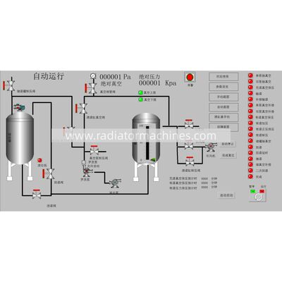 주문 VPI-2000 수평 자동 진공 압력 침착 장비 온라인 제조