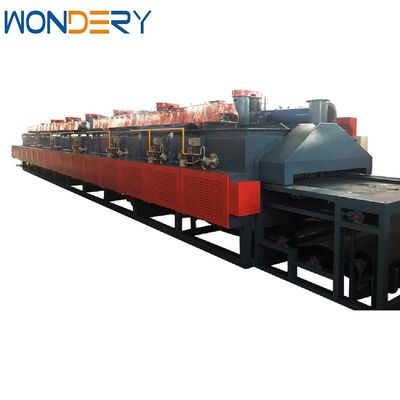 주문 WONDERY 연속 지원 롤러 경화 Mesh 벨트 오븐 200kg / 시간 생산성과 PID 온도 규제 온라인 제조