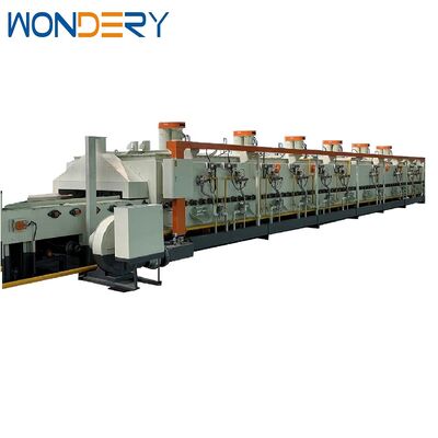 주문 WONDERY 350kg/시간 천연가스 연속 침탄 메쉬 벨트 퍼니스 (Siemens PLC 제어, 산업용 열처리) 온라인 제조