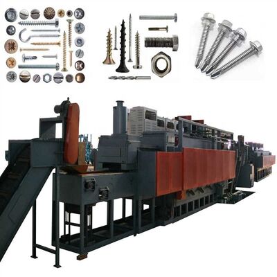 주문 500KW 총 전력과 350kg/시간 생산력으로 전기 연속 진압 템퍼링 Mesh 벨트 오븐 온라인 제조